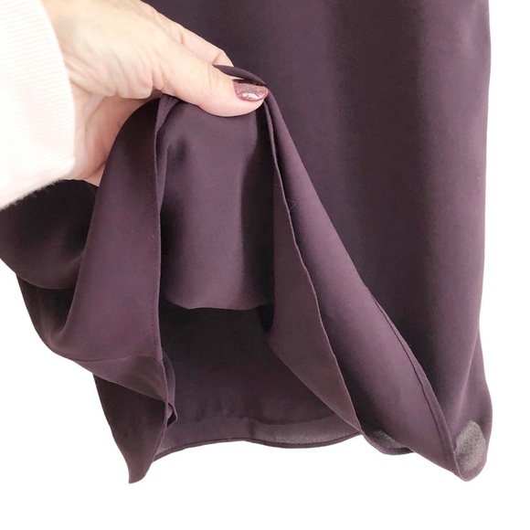 Babaton Aritzia Eggplant Floral Embroidered Cutout V- Neck Cami Size XS - Picture 9 of 15